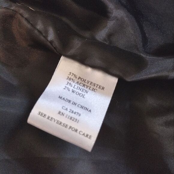 Variations Women's Size XL Long Gray Snap Button Closure Winter Fuzzy Coat - Picture 11 of 12